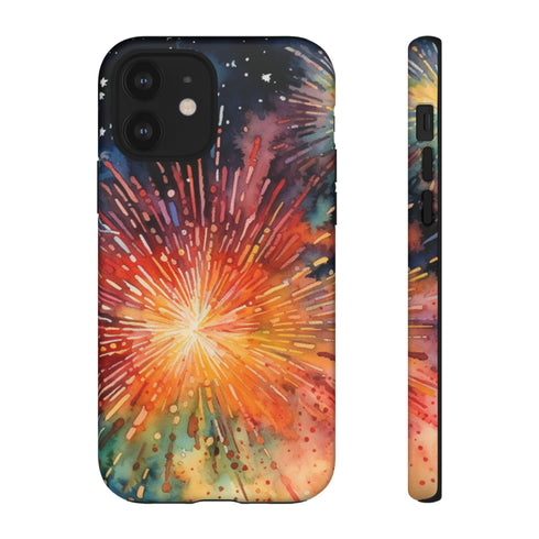 Summer Fireworks in Watercolor - Impact Resistant Phone Case